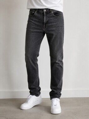 LACOSTE SLIM FIT JEANS GREY WASH W33 L32 STRAIGHT LEG CLASSIC DENIM